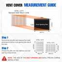 Fancat 16x12 Duct Opening | Steel Return Air Grille | Vent Cover Grill for Sidewall and Ceiling | HVAC Cold Air Intake Grille | White | Outer Dimensions: 17.75"W X 13.75", 16''Wx12''H [Duct Opening]