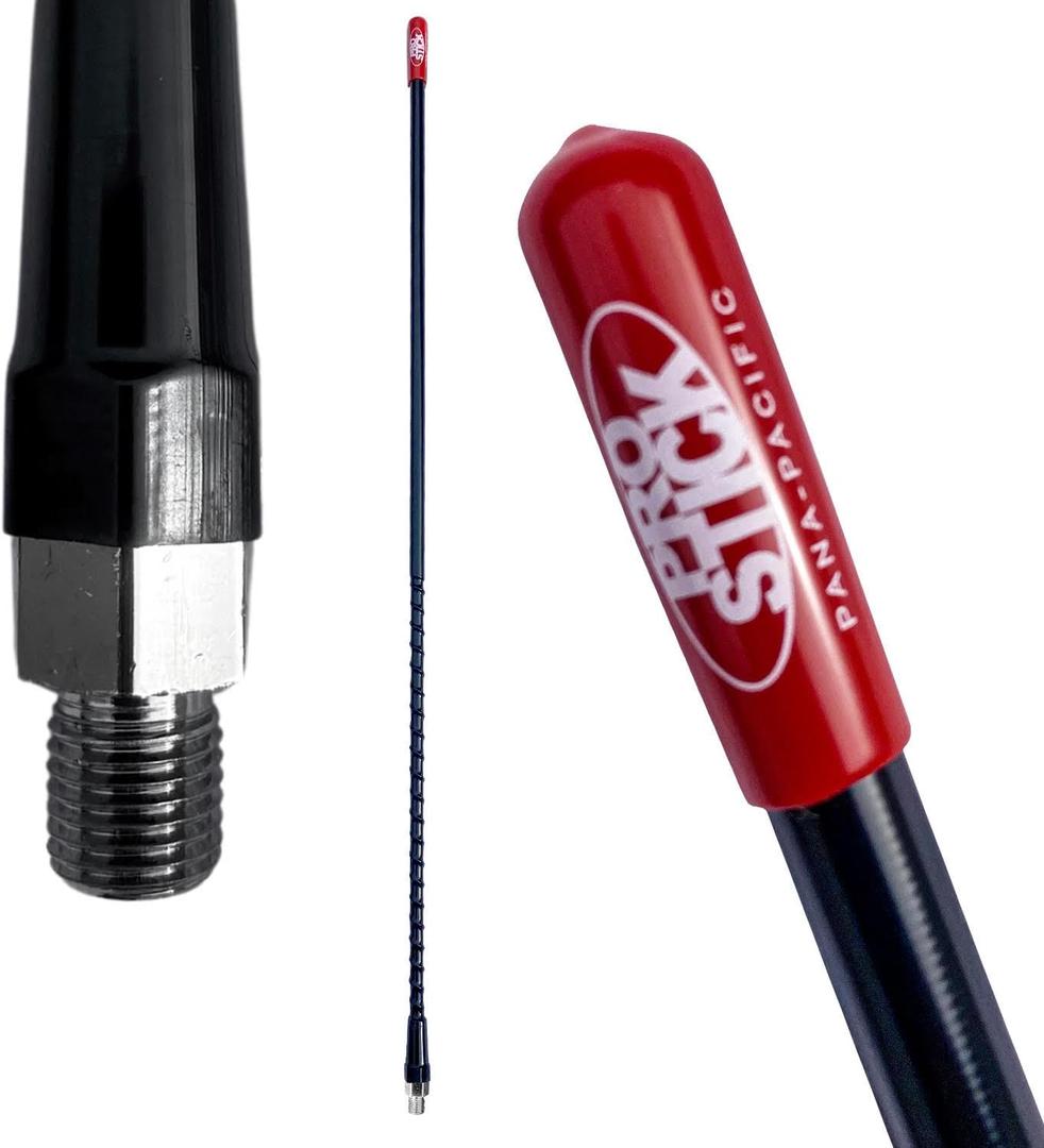 3` Foot Fiberglass 1000 Watt - Black CB Radio Antenna