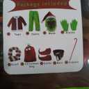 Christmas Green Monster Costume Kids Furry Santa Claus Outfit Christmas Cosplay Costume Holiday Party Dress up (XL)