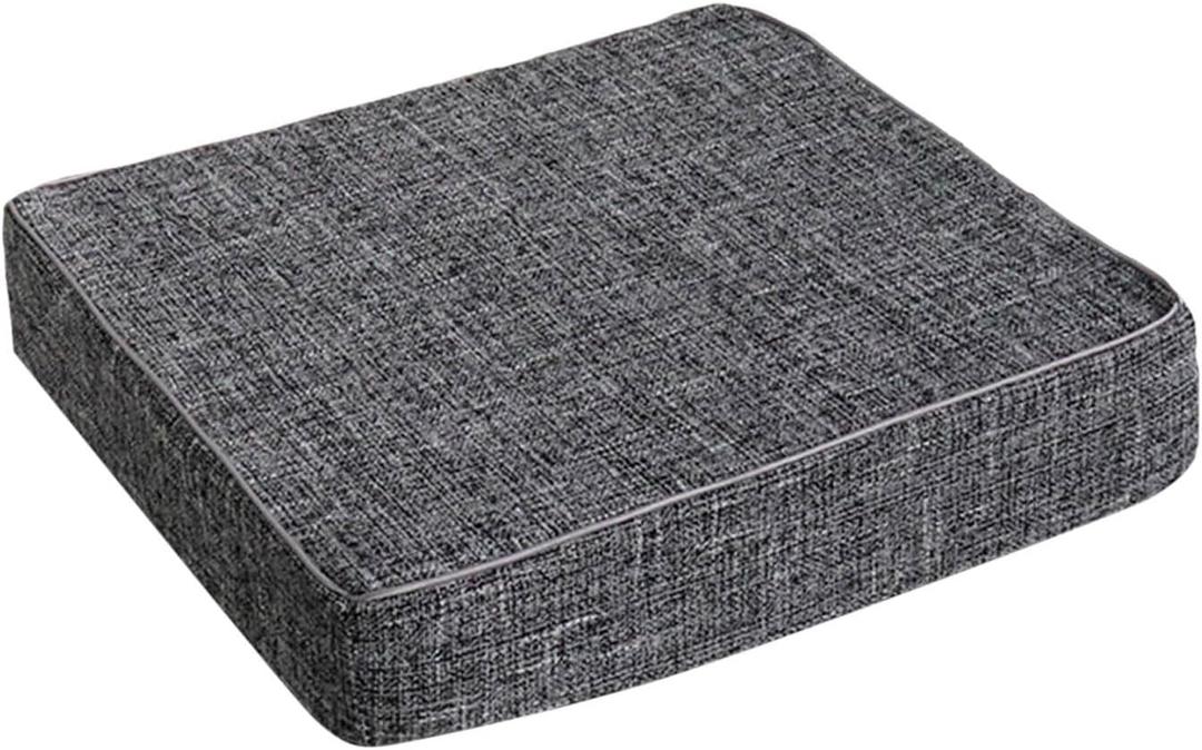 Square Chair Cushion, Sofa Solid Thickened Cushions Floor Seating Pillow Cushion, Thickened Chair Cushions Sofa Cushion for Indoor (Grey)