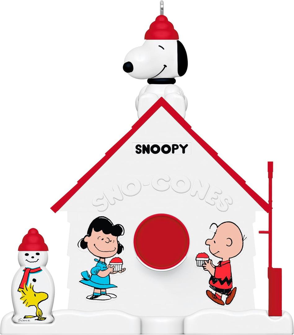Hallmark Keepsake Christmas Ornament 2025, The Peanuts Gang 75th Anniversary SNO-Cones with Friends, Gifts for Peanuts Fans