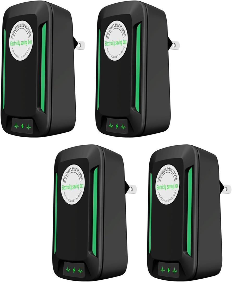 Energy Saving Device Esaver Watt, Electricity Saving Device Save Electricity, Electricity Saving Box, Reduces Energy Costs, Energy Savers Plug in US Plug 90V-250V 30KW(4 Pack)