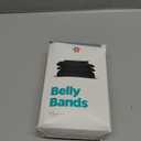 Pet Parents Washable Belly Bands for Male Dogs (3pack) + Extendrs of Durable Dog Diapers Male, Premium Male Dog Diapers & Dog Wraps (Medium, Black)