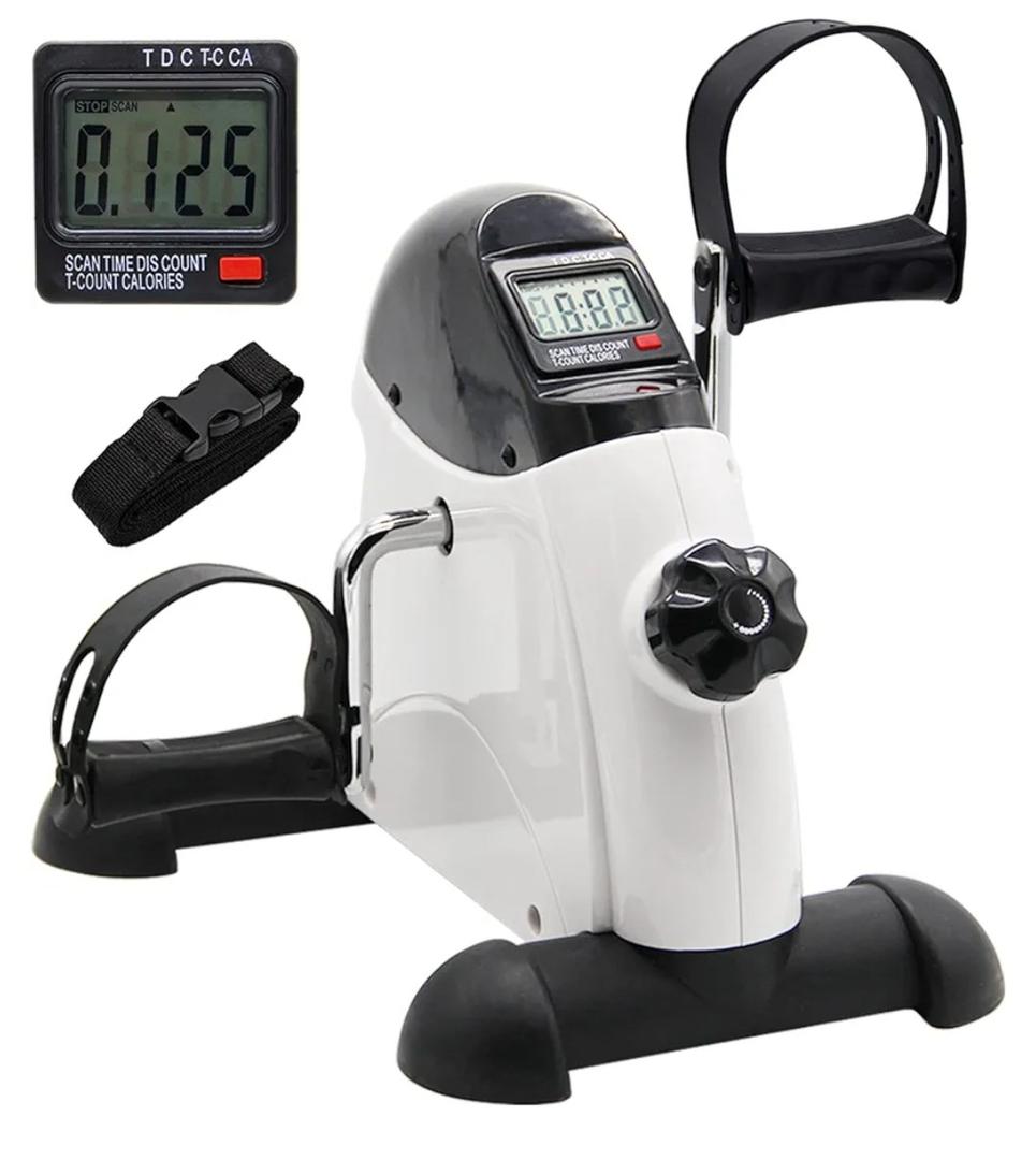Hausse Portable Exercise Pedal Bike for Legs and Arms, Mini Exercise Peddler with LCD Display