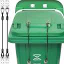 Trash Can Locks Garbage Can Lid Locks for Animals, Bear Raccoon Squirrel Dog Proof Trash Can Lock, Weather-resistant Universal Trash Bin lock for Outdoor Trash Cans with Stainless Steel Hasps, 1 PC