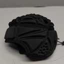 Rugby Helmet, Adjustable 7v7 Football Helmet for Kids Youth, Soft Padding Scrum Cap, Breathable Headgear for Flag Football, Brazilian jiu-Jitsu, Special Needs Helmet (Black)