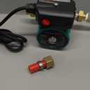 Hot Water Recirculating Pump, 93W Water Circulator Pump NPT 3/4" w/NPT 1/2" Adapter, Stainless Steel Head,15-6S 3 Speed Control for Electric Water Heater System