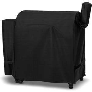 Unicook Pellet Grill Cover Compatible for Traeger Pro 34 Series, Texas, Pit Boss 820, Grilla Silverbac Grills, Unique Waterproof Vinyl with Polyester Lining, Outdoor Full Length Smoker Cover