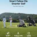 NAVEE Birdie Electric Golf Cart, Auto Follow Me (Only 3X), Remote Control, 36 Holes Battery Life, Smart Power Assist, All Terrain Wheels, Super Compact Electric Golf Push Cart