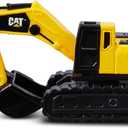 CAT Construction Toys CAT Construction Die Cast Metal 3 Pack Vehicles - Steam Roller/Excavator/Wheel Loader for Ages 3+