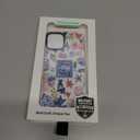 for iPhone 12 Case, Vintage Coastal Collage Pattern with Shells & Teacups, Military-Grade Drop Protection, Glossy Elegant Soft Slim TPU Protective & Camera Protection for Women Girls (SunflowerCut)