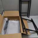 3-Tier Over The Toilet Storage, Space Saver Metal Bathroom Shelves, Freestanding Above Over Toilet Storage Shelf with 4 Hooks for Bathroom, Black