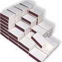 60pcs Blank Match Boxes, 2.25x1.42x0.59in Bulk Blank Matchboxes DIY White Storage Containers Holders with Double-Sided Striker for Wedding Bridal Baby Shower Birthday Party Favors, No Matches Included