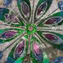 Viveta Kinetic Wind Spinner, 53 inch Outdoor Metal Wind Spinners for Yard and Garden, Double Windmill with Stable Stake