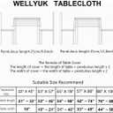 57 Inch X 86 Inch Oblong Tablecloth, Vintage Embroidery Flower Lace for Wedding Party Dining Restaurant Home Decoration Table Cloth Rectangular
