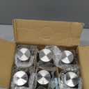 Luxfuel Clear Glass Bottles with Lids 18 oz, Reusable Glass Water Bottles with Stainless Steel Cap for Refrigerator, Juicing, 100% Leak Proof, BPA Free, Juice Bottle Drinking Jar Containers Set of 6