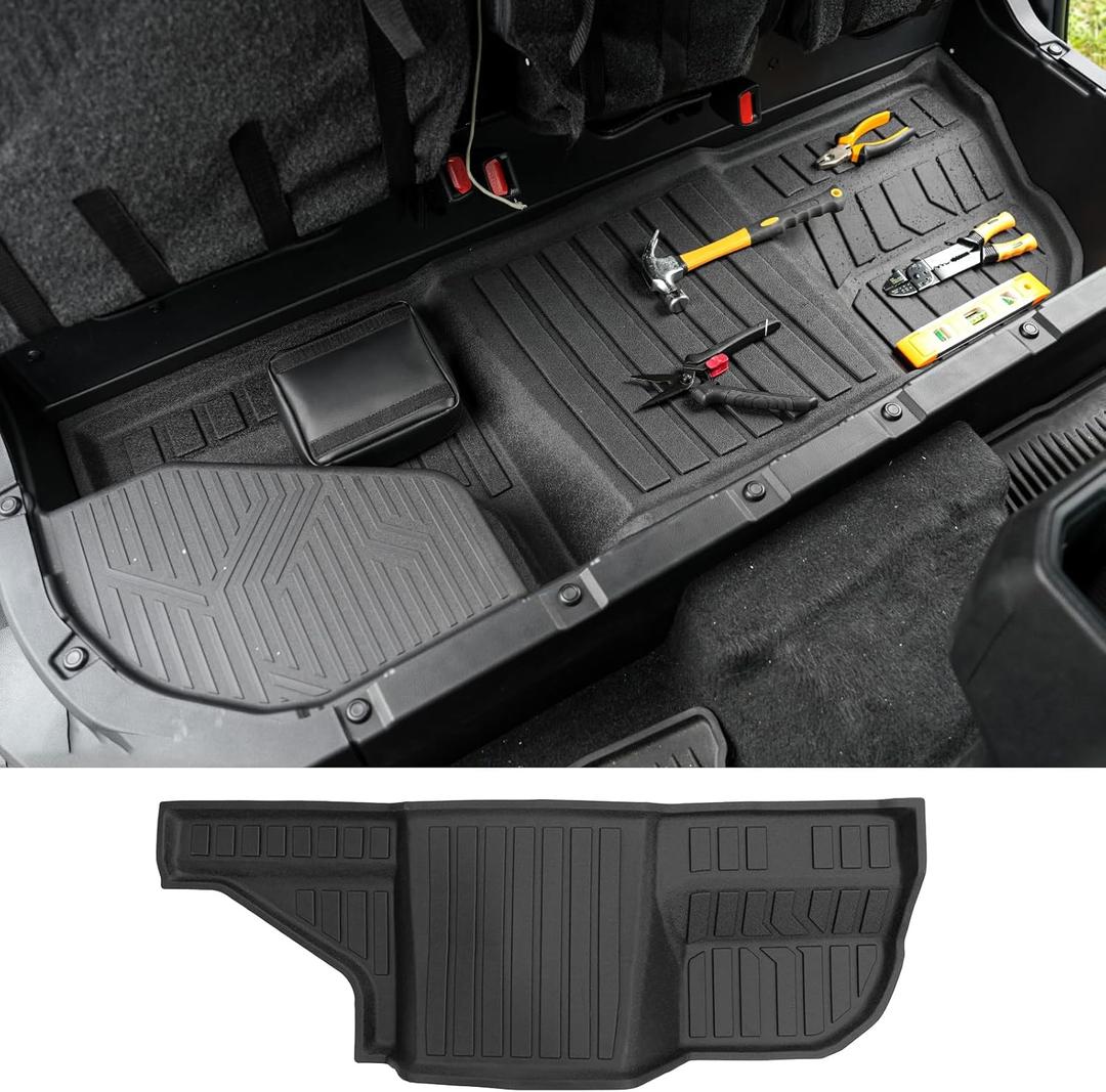 Second Row Under Seat Storage Mats Compatible with 2024 2025 Toyota Tacoma Under Seat Organizer Mats for 2024 Tacoma Accessories (2024-2025,Toyota Tacoma)