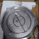 Stanbroil 31 Inch Drop-in Round Fire Pit with Spark Ignition Kit, Gas Firepit Insert for DIY Project, Propane Gas Version,304 Stainless Steel