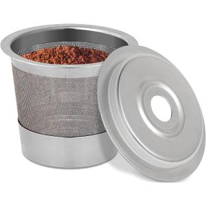 2 Pack Reusable Pods for Ninja Dual Brew Coffee Maker, Stainless Steel Reusable K Pod Permanent K Cups Filters Coffee Accessories Compatible with Ninja CFP101 & Ninja PB051 Coffee Maker