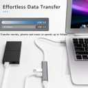 2 x USB C HUB Multiport Adapter, USB 3.0 Hub with PD Charging, USB C Data, USB3.0, 2*USB2.0 Ports, 5-in-1 USB C to USB 3.0 Hub for MacBook Pro, iPhone 15, Dell XPS, iPad Pro, etc