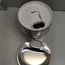 Wireless Cat Water Fountain, 135fl.oz/4L Stainless Steel Cat Fountain Battery Operated, Pet Water Dispenser Cordless for Cats & Dogs Indoor (1 Set Filter)