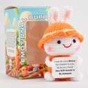 2 x Lenoka Crochet/Cute Emotional Support Bunny Handmade Gift/Perfect Emotional Support Gifts for Women; A Funny, Cheap, and Unique Surprise Gifts (Orange Bunny)