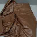 FUANGUI Armless Accent Chair Cover Slipcover, Waterproof PU Leather Stretch Chair Covers for Living Room Removable for Armless Chair Furniture Protector (