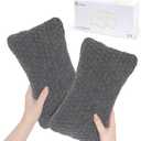 vocheer Small Pillows for Sleeping, 11"x 7" Mini Travel Pillow, Tiny Pillows for Neck, Wrist, Lumbar and Knee, Pets Pillow, Cotton, Machine Washable,Dark Grey-2PC