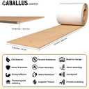 GWP01 Wood Grain Garage Wall Protector Car Door Protectors, Garage Accessories, Parking Stopper for Garage, Tool-Free, Designed in Germany (6.5mm Wood Grain)