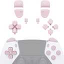 EXtremeRate Replacement Full Set Buttons Compatible with ps5 Edge Controller, Cherry Blossoms Pink D-pad Share Options Home Face Buttons R1 L1 R2 L2 Triggers Compatible with ps5 Edge Controller