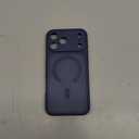 CANSHN Magnetic Compatible with iPhone 17 Pro Case, Upgraded [Full Camera Protection] [Compatible with Magsafe] [Translucent Matte] Shockproof Protective Phone Cover 6.3 Inch - Deep Blue