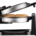 Chefman Rotating Belgian Waffle Maker, 180° Flip Iron w/ Non-Stick Plates, Adjustable Timer, Locking Lid, & Drip Plate, Space Saving Storage, Mess-Free Breakfast, Stainless Steel/Black