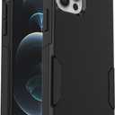 OtterBox iPhone 12 & iPhone 12 Pro Commuter Series Case - Black, Slim & Tough, Pocket-Friendly, with Port Protection