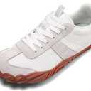 UBFEN Sneakers Barefoot Shoes for Womens Mens Minimalist Trail Running Hiking Comfortable Walking (White) 39/8.5