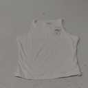 ATHMILE Womens Double Lined Crop Tank Tops Casual Basic Shirts Sleeveless Workout Tops Cute Summer Clothes Teen Girls (Small, White)