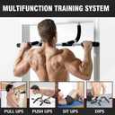 SteelCrush Pull Up Bar for Doorway No Screws, No Damage Door Frame Chin Up Bar for Apartments & Renters, Multi-Grip Upper Body Workout, Fits 2736" Doorways, 330 lbs Capacity
