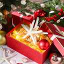 Demissle Natural Starfish Tree Topper Beach Christmas Tree Topper 6 Inch Starfish Treetop Decoration Coastal Christmas Holiday Decoration for Sea Beach Themed Xmas Home Decor