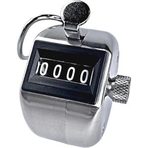 Tally Counter, Professional Grade Stainless Steel H-102 Clicker Counter - Japanese Made 4-Digit Handheld Counter Clicker, Lap Counter, Pitch Counter Clicker, Multi-Use People Counter