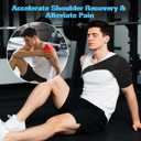 Shoulder Brace for Torn Rotator Cuff: Adjustable Shoulder Support Sling for Women and Men Preventing Dislocation and Strains - Pain Relief for Right/Left Arm (Large)