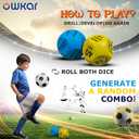 Soccer Keepy-Uppy Challenge Dice Set. Soccer Gifts for Boys and Girls. Indoor Soccer Skills Accessories. Football Stocking Filler Training Equipment for Teenage Boys or Girls. Birthday Gifts