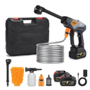 Portable Cordless Pressure Washer, 600 PSI Rechargeable Battery Powered Pressure Washer, 6-in-1 Nozzle with Standard Nozzle for Car Floor Wall Fence Cleaning