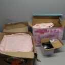 Pink Castle Inflatable Kids Bed, Toddler Travel Bed with Safety Bumper and Air Mattress Portable Air Mattress with Pump for Vacation Hotel Home Sleepover Kids Gift for Birthday Christmas