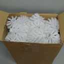 Mimorou 50 Pcs White Toilet Brush, Bathroom Toilet Bowl Brush, Soft Bristle Long Handle Plastic Toilet Scrubber for Bathroom