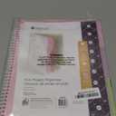 Smead Poly Project Organizer, 6 Tabs, 12 Pockets, Letter Size, Pastel (89208) (Pack of 1)