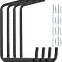 Utility Ceiling Ladder Hooks, Overhead Garage Storage Rack, Wall Mounted Hangers for Fishing Rod, Tools, Wood, Garden Hoses & Other Bulky Items (Pack of 4, 13.8 Inch)