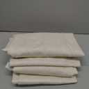 NICETOWN Natural Linen Curtains 84 inch Long 2 Panels Set, Grommet Top Thick Linen Burlap Semi Sheer Vertical Drapes Privacy Assured with Light Filtering for Bedroom/Living Room, W55 x L84