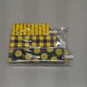 Redbaker 3 Pcs Sunflower Bee Table Decorations Summer Wooden Block Sign Black Yellow Buffalo Plaid Tabletop Centerpieces Farmhouse Rustic Tiered Tray Decor for Bee Festival Summer Home Kitchen Office