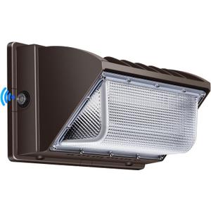 Juyace 150W LED Wall Pack Light with Dusk to Dawn Photocell, 5000K Outdoor Security Flood Light, IP65 Waterproof 110-277V, Energy Efficient Barn Warehouse Garage Building Exterior Lighting Fixture