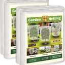 JERIA 8 Pack Insect Barrier Mesh Netting,3.3ft x 2.7ft Gardens Netting with Drawstring,Plants Cover Protection Netting for Blueberry Bushes, Fruit Trees