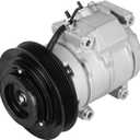 Air Conditioning AC Compressor with A/C Clutch Fit for Toyota Sienna 3.3L 2004 2005 2006, Sienna 3.5L 2007 (To 12/15/2006), Replaces CO 10854C